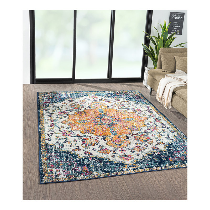Tapis tissé Boho Medallion