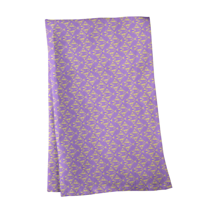Torchon Suoz Classic Art Deco, Polyester sergé, Mauve / Jaune