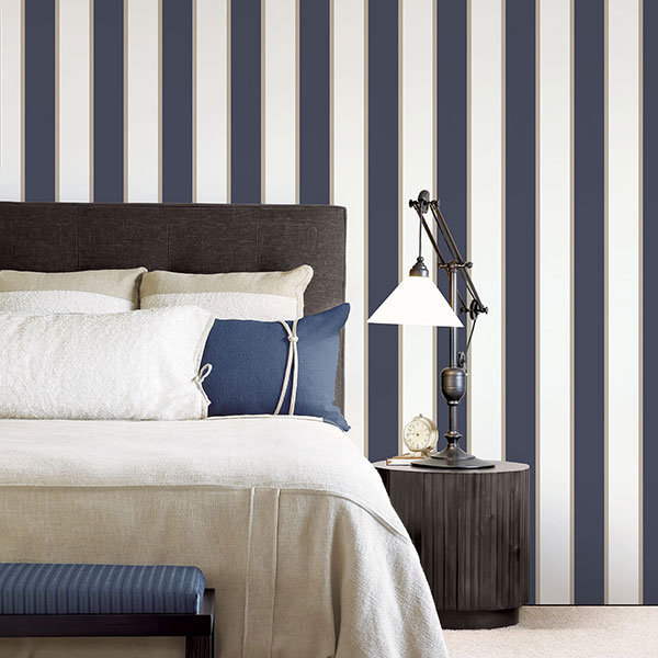 Rouleau de papier peint Smart Stripes 3, Bleu