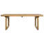 Ensemble de canapé modulaire d'extérieur en bois d'acacia rustique moderne pour 5 personnes avec coussins hydrofuges de 6 pouces et table basse Oswin