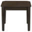 Ensemble de tables basses 3 pièces avec finition brun foncé