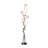 58.5" In 6 Aluminum Led Zeus Metal Floor Lamp