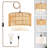 Luminaire suspendu en rotin Boho