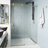 Elan E-Class 48-52" W x 76" H Sliding Frameless Shower Door with 3/8" Clear Glass-98578852