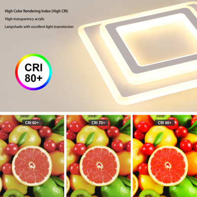 Square 29Cm  Acrylic LED Ceiling Light