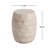 Outdoor/Indoor Lightweight Concrete Side Table/Travertine Finish