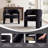 Velvet Upholstered Barrel Dining Armchair-2012395945