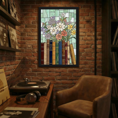 Plants & Flowers Stained Glass Flowers Books Pattern
