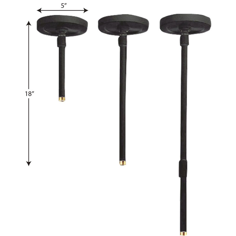 Tige d’extension Everts, Noir