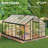 8 x 10/12FT Polycarbonate Walk-in Greenhouse with Roof Vent, Aluminum Frame Large Garden Greenhouse for Outdoors-121768553-121768554