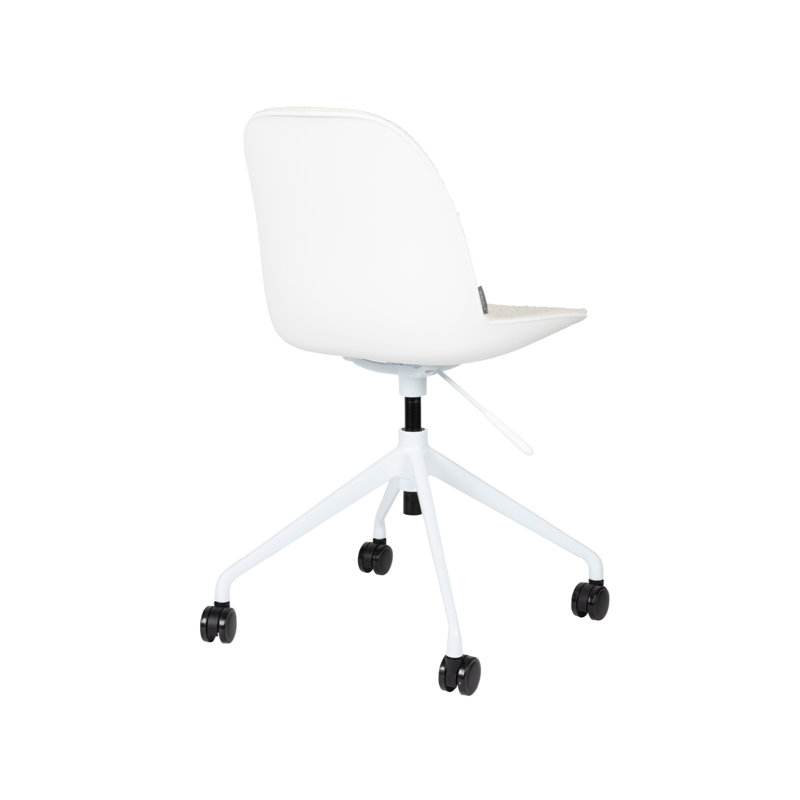 Albert Swivel Office Chair, White