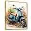 Décoration murale bleue Scooter côtier I - Scooter-91292827-91292842