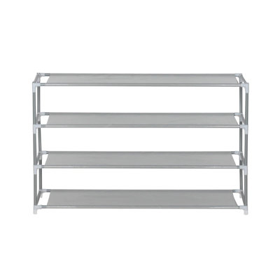 12 Pair Stackable Shoe Rack