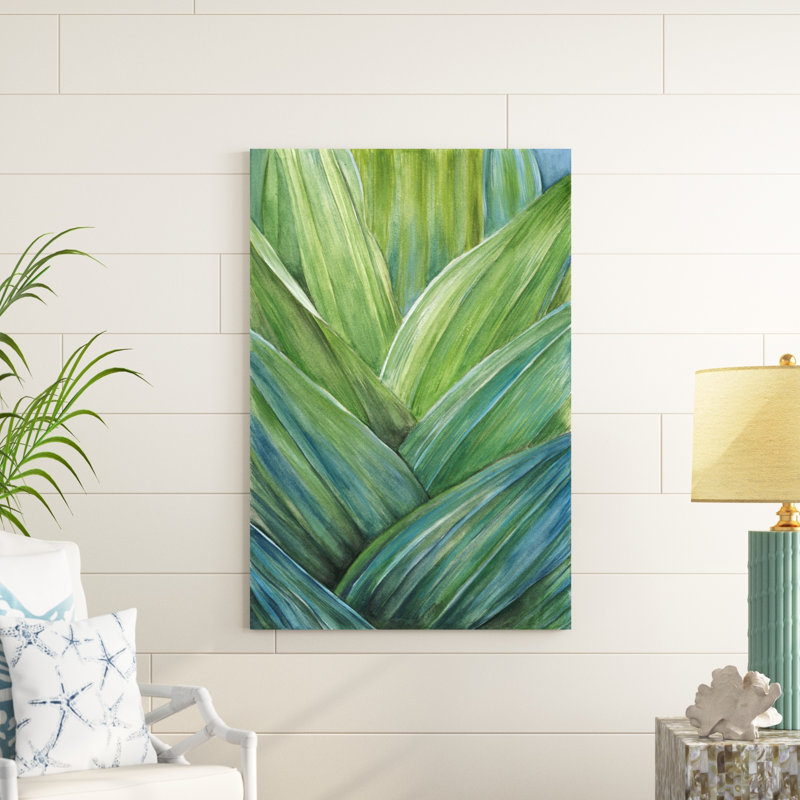 «Tropical Crop IV», peinture sur toile, H 48 po x l 32 po