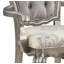 Chaise d'appoint capitonnée (ensemble de 2)