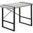 Modern Industrial Computer Desk With Thick-Panel Grey Reclaimed Wood-Look, Robust Black Metal Legs, And X-Shaped Support For Home Office Use-28326608
