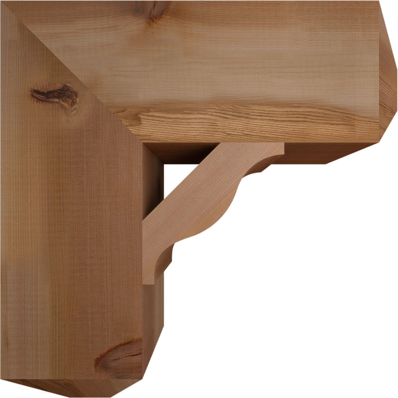 Support pour artisan Funston, H 18 po x l 5,5 po x P 18 po, Lisse, Cèdre rouge