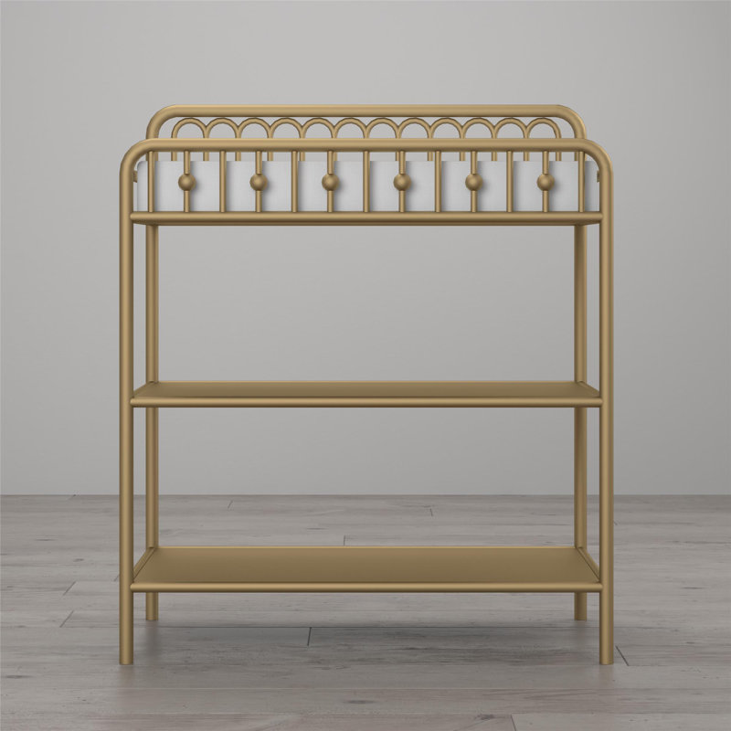 Klos Metal Changing Table, Gold