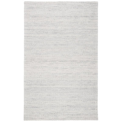 Aon Handwoven Wool Gray Area Rug