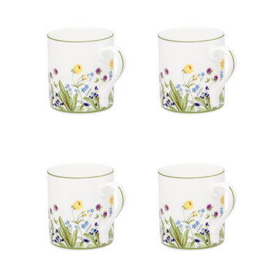 Wildflower Meadow Handmade Bone China Coffee Mug