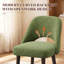 Upholstered Parsons Dining Chairs with Hollow Curved Back & Wood Legs-969882609