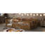 Gray Full - Sized Wood Floor Bed With High Rails, , And Side Storage Shelf, Promotes Safe Exploration Rail Storage, Solid Pine For ' Sleep-1036712152-1036712149