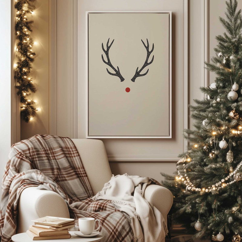 «Red Nose Magic», reproduction d'art sur toile, H 18,75 po x l 12,75 po, Chrome poli