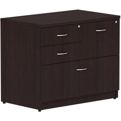 Essentials Series 2-Box/1-File Espresso 4-Drawer Lateral File