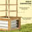 Galvanized Planter Box Elevated Garden Bed,Wooden Raised Garden Bed With Trellis,For Garden,Patio-32321041