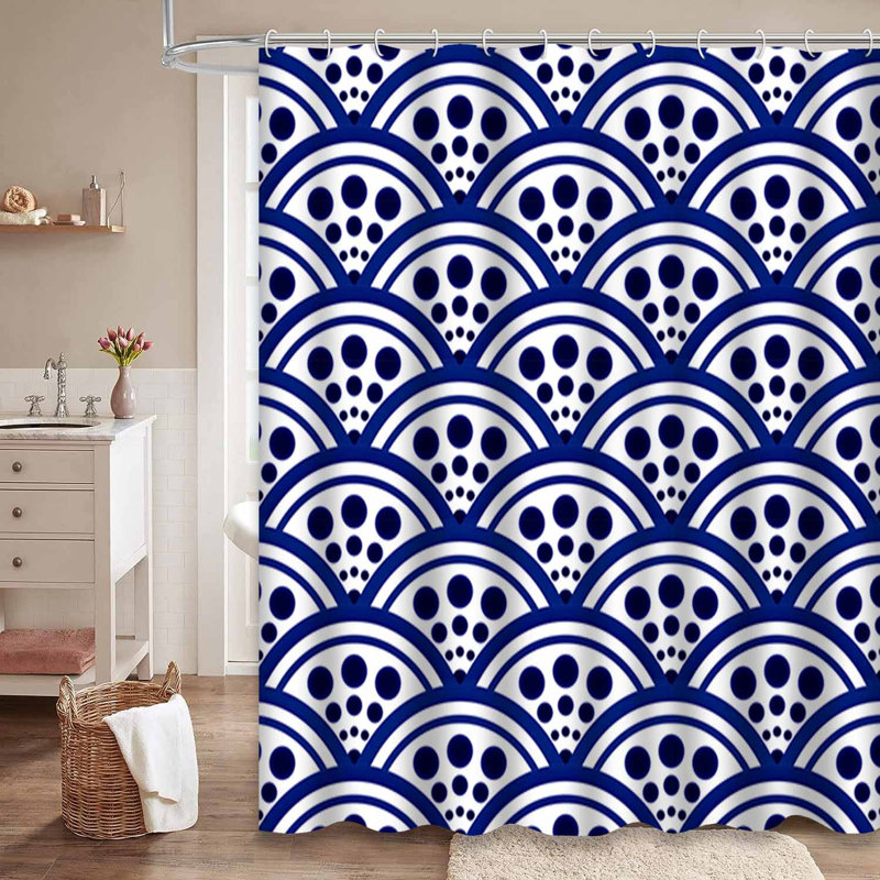 Rideau de douche Indigo, L 72 po x l 72 po