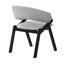 Chaise d'appoint en gris Moberg-712044800