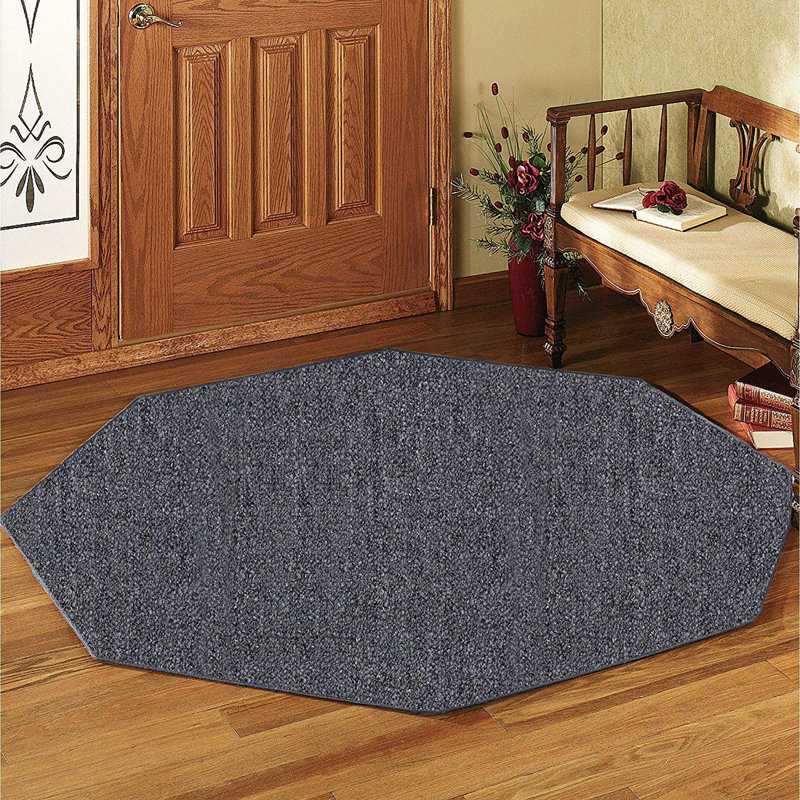 Amorrah Furnish my Place Modern Indoor/Outdoor Commercial Solid Color Rug - Pet and Kids Friendly Rug, Stain Resistant, Floor Carpet for Living Room & Hallway, Wedding - Grey