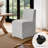 Upholstered Dining Chairs with Casters, Modern Single Sofa Chair with Slient Wheels for living room, Arrived Assembed-721048623-709477059