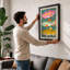 Three Fish Study Botanical 1 Piece Single Picture Frame Wall Art-136642813-136642814