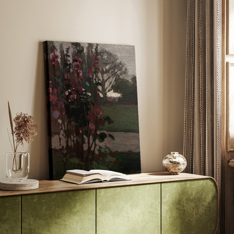 Paysage rétro Cxxv - galerie sur mesure, H 18 po x l 12 po