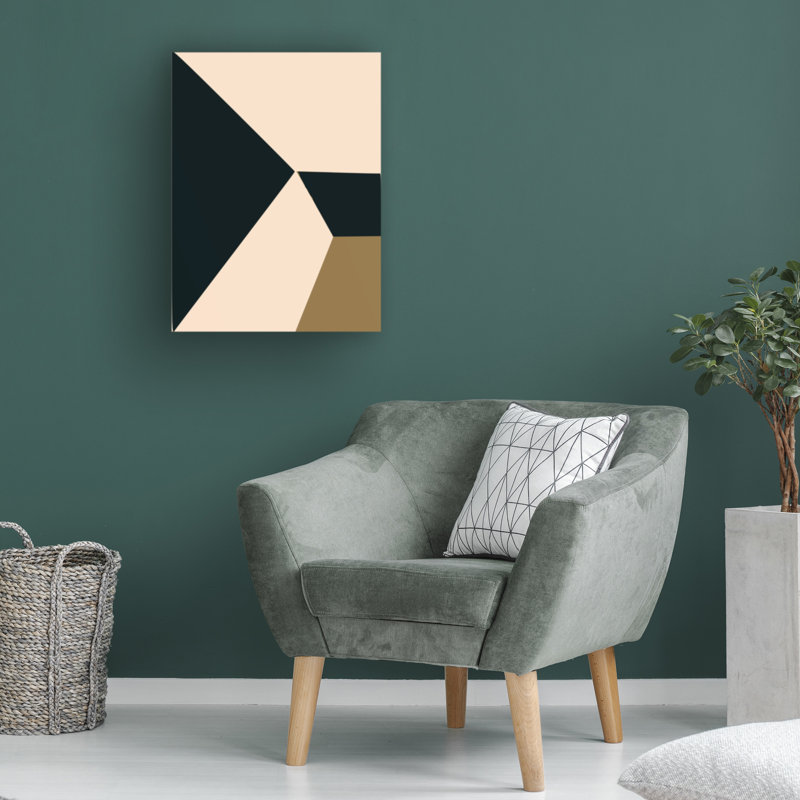 Art sur toile Trapezium abstrait, H 14 po x l 19 po