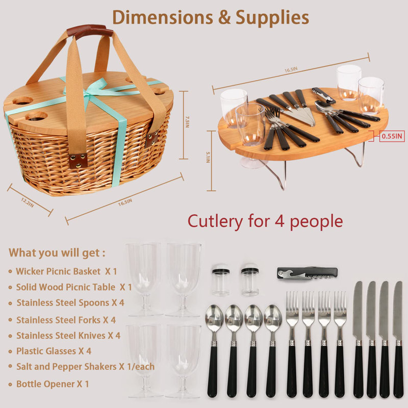 Wicker Picnic Basket