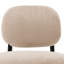 Fauteuil d'appoint rembourré sans accoudoirs en chameau