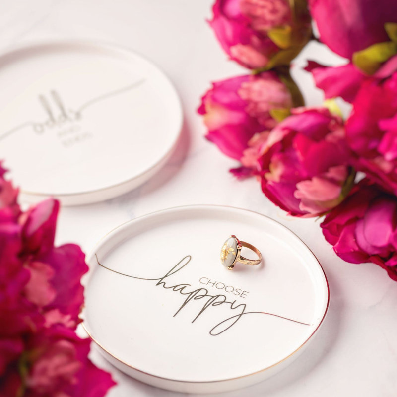 PLATEAUX DE TRINKET SENTIMENT HEUREUX (S22)