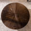 Table basse ronde 39,37 "avec espace de rangement, convenant au salon et au bureau, brun-1088283424-1088283425