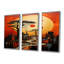 Ensemble de salon mural Grasston - Paysage abstrait-108318908-108318909