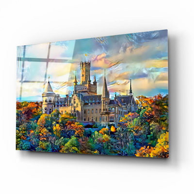 «Allemagne Hanovre Marienburg Castle» par Pierre Gavidia, art mural en verre acrylique, 16 po x 12 po