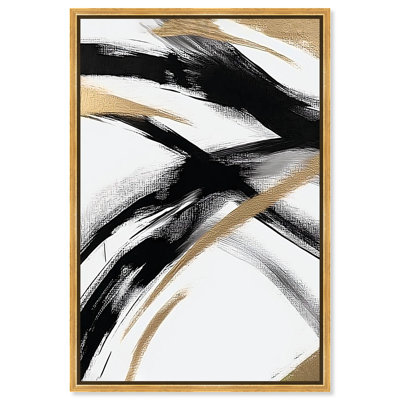 Décoration murale Midas Arc Waves par Art Remedy, cadre doré, 24 x 36