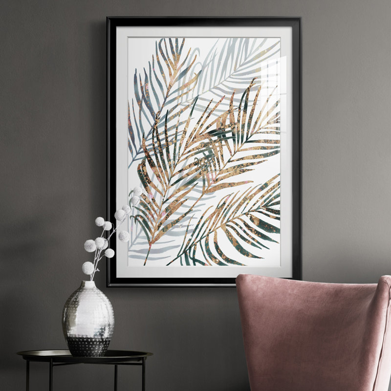 «Summer Gaze II», reproduction encadrée de qualité supérieure - prête à être accrochée, Cadre noir