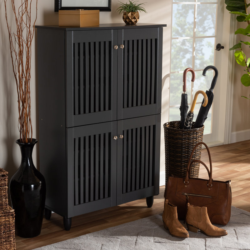 Cornelious 18 Pair Shoe Storage Cabinet