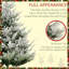 Arbre de Noël artificiel à charnière floqué avec ouverture automatique, 795 pointes et base en acier robuste pour une installation des Fêtes sans effort.-488934029
