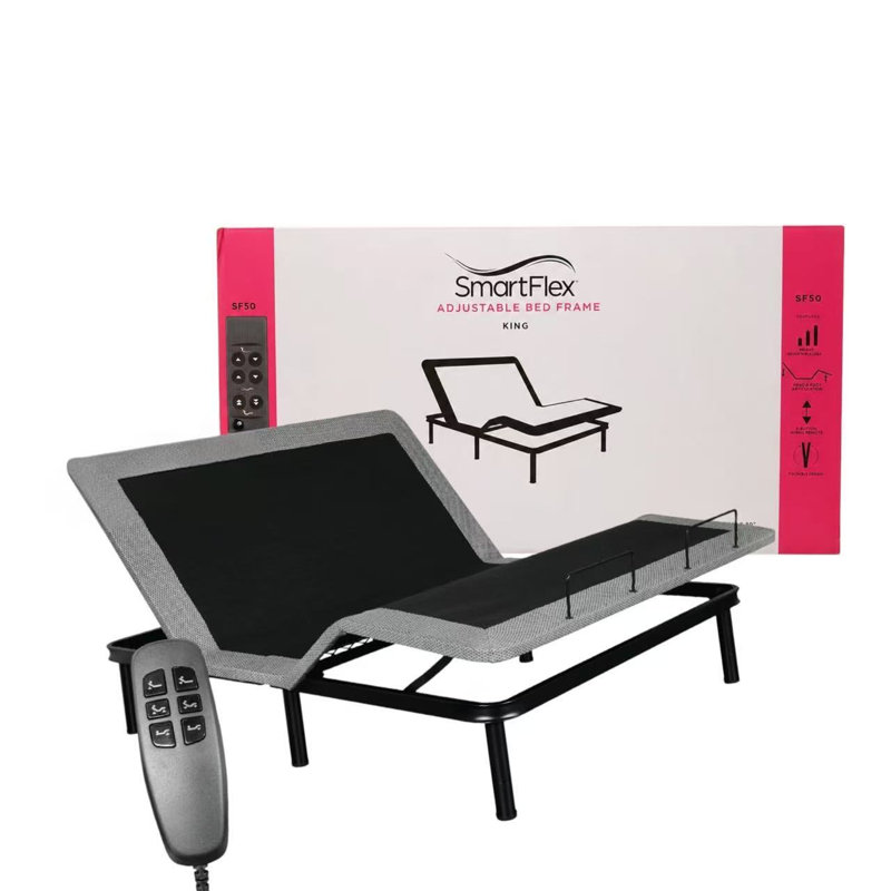 Daisetta Adjustable Bed with Remote, Queen