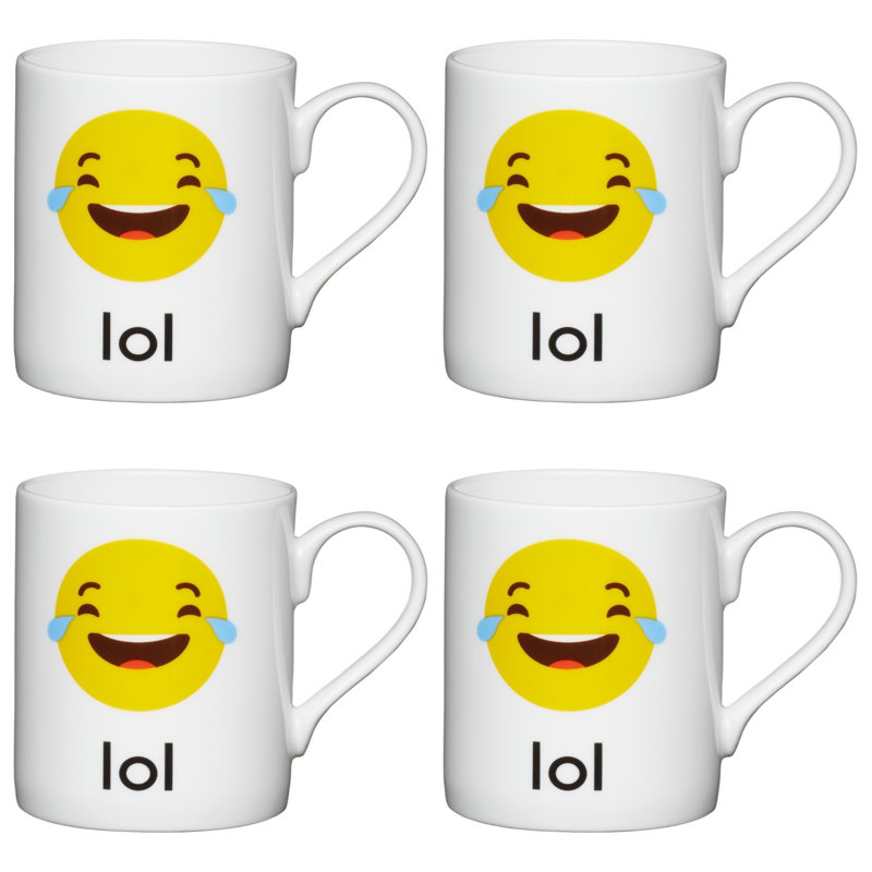 Lol Emoji Bone China Mug