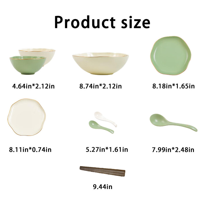 Tamu 18 Piece Dinnerware Set - Service for 4