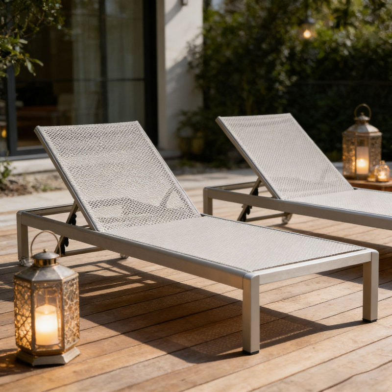 CHAISE LUNGE, Gris, 2